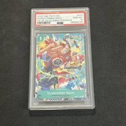 ONE PIECE SCRATCHMEN APOO CHAMPIONSHIP 25-26 CELEBRATION PACK #015 PSA 10 GEM MT - Image 1