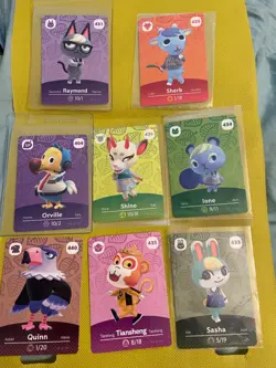 Animal Crossing Amiibo Cards AUTHENTIC - Series 4 Lot of 8 Raymond Orville More - Image 3
