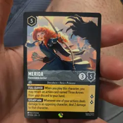 Disney Lorcana Wilds Unknown Merida - Formidable Archer 191/204 Legendary NM - Image 1