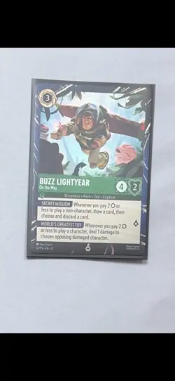 Disney Lorcana TCG Buzz Lightyear On the Way Promo 56/P3 Emerald (hologram) - Image 1