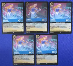Aurora Dreaming Guardian - Disney Lorcana First Chapter x5 Lot - 1x Foil 4x Non - Image 1