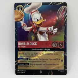 Disney Lorcana Promos Holo Foil Donald Duck Pie 2 NM Epcot Festival of the Arts - Image 1