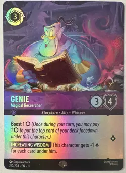 GENIE Epic! DISNEY LORCANA Winterspell MAGICAL RESEARCHER 210/204 - Image 1