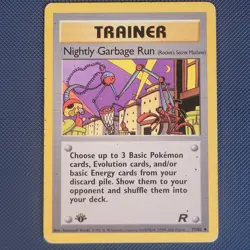 Nightly Garbage Run 77/82 1st Edition - Team Rocket - Pokemon Card - PL - Image 1