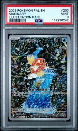 PSA 9 Magikarp 203/193 Paldea Evolved Illustration Rare Pokemon Card - Image 1