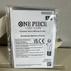 Bandai One Piece Card Game Promotion Sleeve Monkey.D.Luffy 10 pcs - Image 2