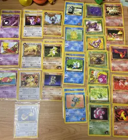 Pokemon Card Lot 1999 WOTC 40 Different Cards Lots Of 1st Edition Or Uncommon NM - Image 1