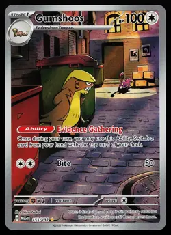 Gumshoos 153/132 Holo Illustration Rare Mega Evolution Pokemon Card - Image 1