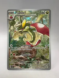Pokemon TCG Flapple Illustration Rare Holo Card 210/191 Sv08: Surging Sparks - Image 1