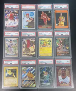 12 Card PSA Lot Pokemon And Sports - Image 1