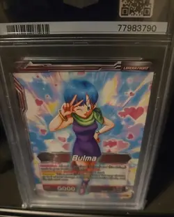 Dragon Ball Super Card Game Bulma Familial Bonds Pre Release Stamp PSA 10 - Image 2