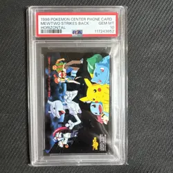 Pokemon Center Phone Card PSA 10 Mewtwo Strikes Back Japanese Movie 1998 - Image 2