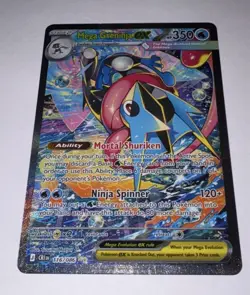 Mega Greninja EX 116/086 UR Pokemon Card Chaos Rising Chase Card - Image 3
