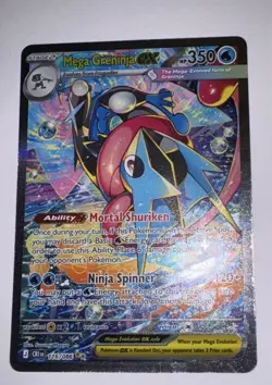 Mega Greninja EX 116/086 UR Pokemon Card Chaos Rising Chase Card - Image 4