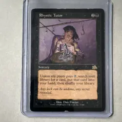 Rhystic Tutor Prophecy Rare Black Sorcery Dan Frazier Magic: The Gathering Card - Image 1