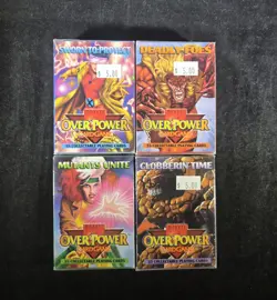 1995 Marvel Overpower Card Game - 4 Factory Sealed Decks - Image 1
