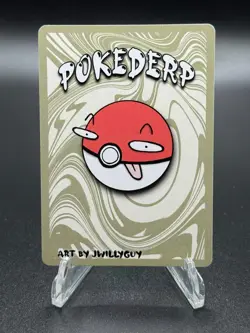 Blobbo (Ditto) 1/7 - Pokederp v1 - Holo Breakout - Derpy Fan Art Parody Card - Image 2