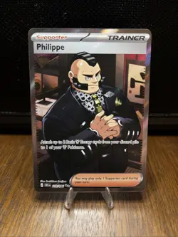 Philippe 110/086 Full Art Trainer Supporter Pokemon Card NM Chaos Rising - Image 1