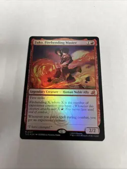 Zuko Firebending Master Foil Card #0127 MTG LP - Image 1