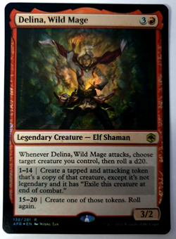 Delina, Wild Mage - FOIL Rare - MTG Adventures in the Forgotten Realms - 138 NM - Image 1