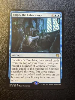 Empty the Laboratory Commander: Innistrad: Midnight Hunt Non-Foil MTG NM - Image 1