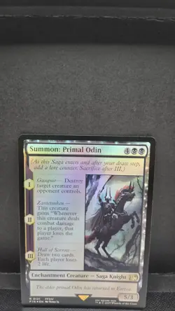 Summon: Primal Odin (Foil Rare) Final Fantasy R 0121 Mtg NM - Image 1