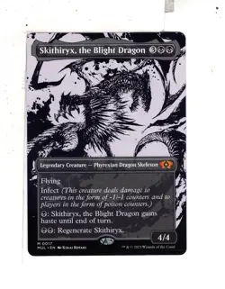 MTG SkeenAB Skithiryx the Blight Dragon BORDERLESS from MUL. NM. - Image 1