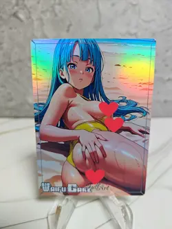 Bulma DBZ Trading Card Waifu Goddess Story Anime Girl holo Karte Manga Full - Image 1