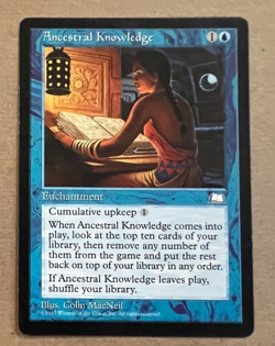 Ancestral Knowledge - Weatherlight - MTG - Magic the Gathering - Image 1