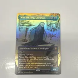 Wan Shi Tong, Librarian 0320 MTG Avatar TLA Foil Full Art Mythic Blue Borderless - Image 1
