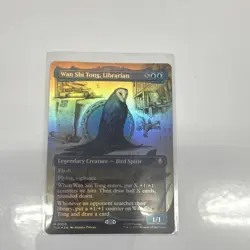 Wan Shi Tong, Librarian 0320 MTG Avatar TLA Foil Full Art Mythic Blue Borderless - Image 2