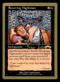 Recurring Nightmare - 1998 Brian Selden (EXO) World Championship Decks MTG LP - Image 1