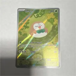 Pokemon Rowlet 090/088 Secret Rare Holo Evolutions 80 HP English - Image 1