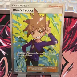 Blue's Tactics 231/236 Ultra Rare Unified Minds Pokemon Holo Near Mint - Image 1