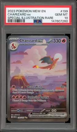 Pokemon Charizard ex 151 MEW EN Special Illustration Rare #199 PSA 10 Gem Mint - Image 1