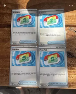 Pokemon TCG Poke Pad 198/217 Playset acsended hero’s X4 Near Mint - Image 1