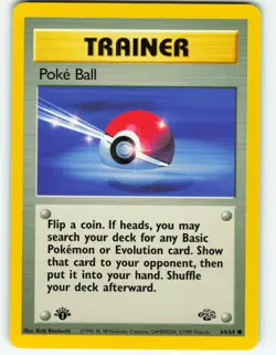 Poke Ball - 1st Edition - 64/64 Jungle Set - Pokemon TCG - 1999 - Image 1