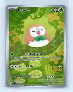 Pokemon tcg ME03: Perfect Order Rowlet Near Mint or Better - Image 1