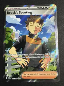 Pokemon TCG Brock's Scouting 179/159 Journey Together Ultra Rare - Image 1