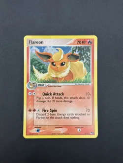 2006 Pokemon Flareon Holo! Swirl! 2/17 Seriesd 3! Lightly Played! VINTAGE! - Image 3