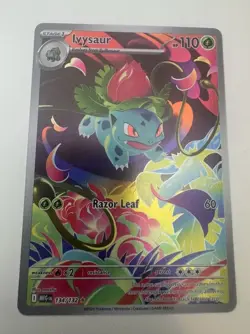 Pokemon Mega Evolution #134/132 Ivysaur Illustration RARE - Image 1
