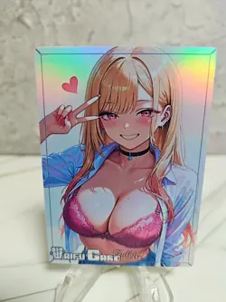 Marin Kitagawa Trading Card Waifu Goddess Story Anime Girl holo Karte Manga Full - Image 1