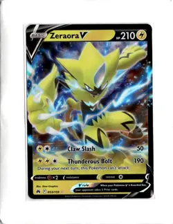 Pokemon TCG Zeraora V Ultra Rare Crown Zenith 053/159 - Image 1