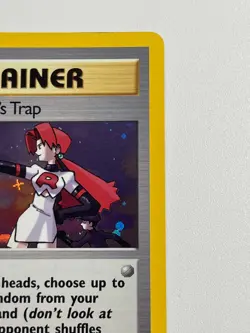 The Rocket's Trap 19/132 Gym Heroes Pokemon Unlimited Holo NM+ - Image 3