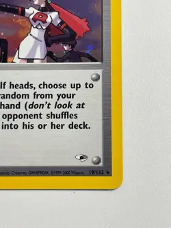 The Rocket's Trap 19/132 Gym Heroes Pokemon Unlimited Holo NM+ - Image 5