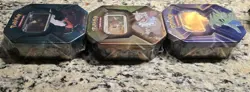 3 x Triple Whammy Collector Sealed Tins (Complete Tin Set) Pokemon TCG - Image 3