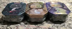 3 x Triple Whammy Collector Sealed Tins (Complete Tin Set) Pokemon TCG - Image 4