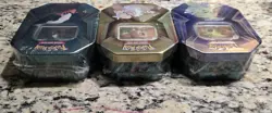 3 x Triple Whammy Collector Sealed Tins (Complete Tin Set) Pokemon TCG - Image 5