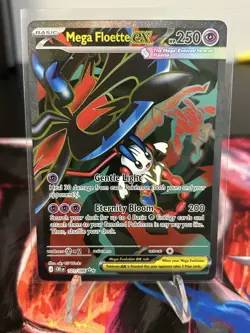 Pokemon TCG Mega Floette EX Ultra Rare Holo English 101/086 Chaos Rising NM - Image 1