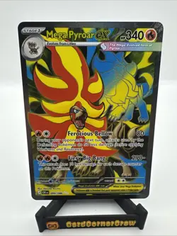 Pokemon Mega Pyroar ex 99/86 Full Art Double Ultra Rare Chaos Rising ME04 NM - Image 1